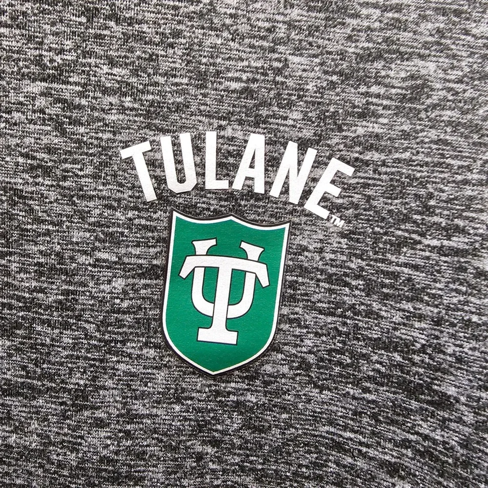 Nike Tulane University Dri-FIT Quarter Zip Pullover Heather Grey Womens Medium
